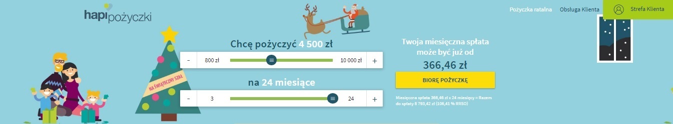 Świąteczna oferta HapiPożyczek
