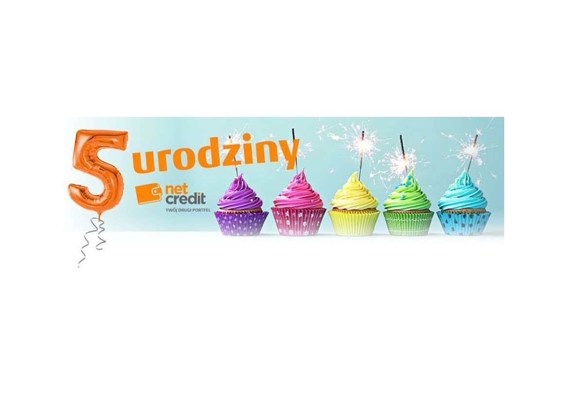 Atrakcyjne obniżki na 5 urodziny NetCredit