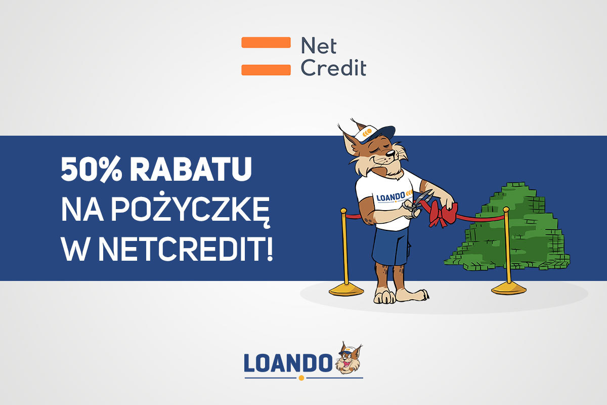 Kod promocyjny -50% od Loando na chwilówkę w NetCredit!