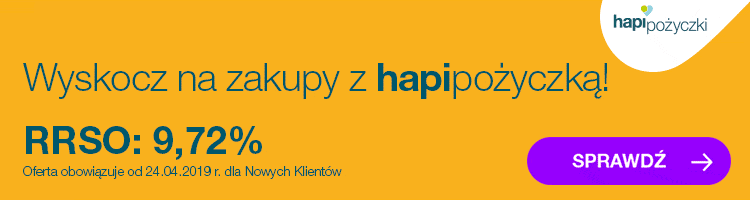 hapi pożyczki - reklama