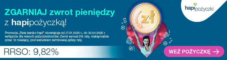 hapi pożyczki - reklama