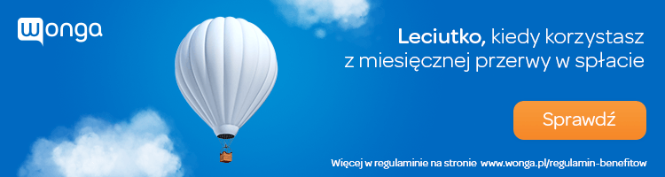 Wonga na raty - reklama